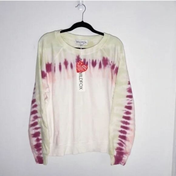 Wildfox Couture Aloe Edge Dye Tie Dye Sommers Sweatshirt Size Large New - Picture 6 of 10